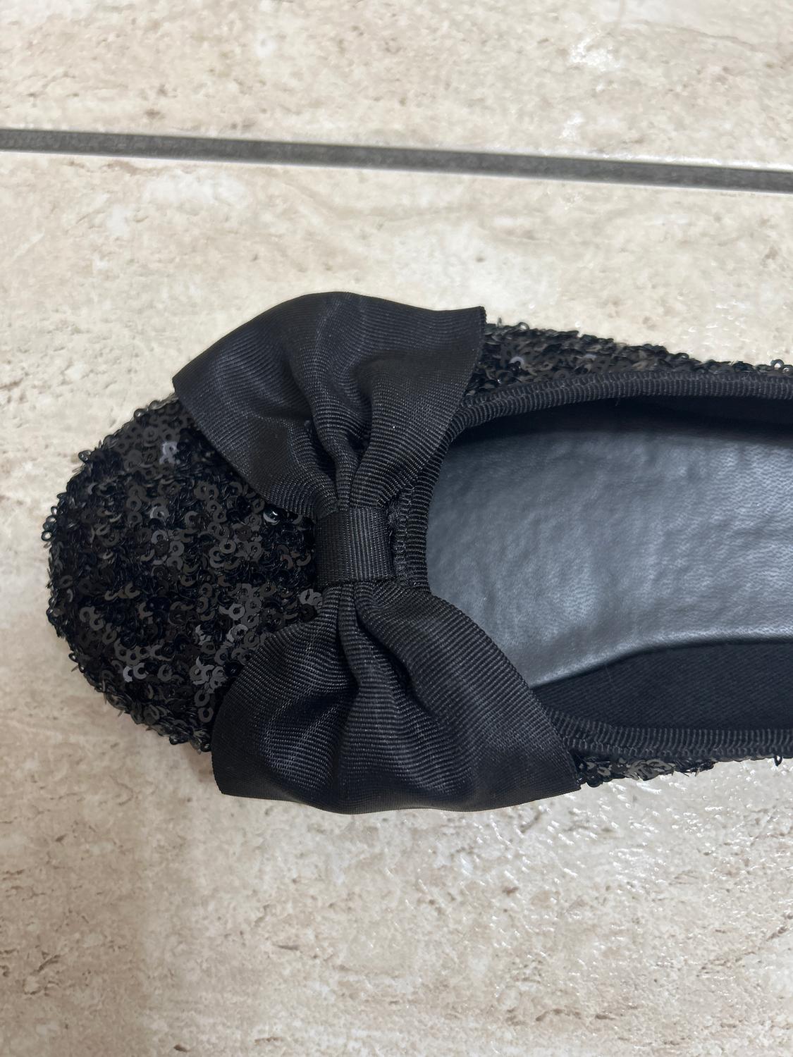 SEQUIN BALLERINAS WITH BOW - Image 2