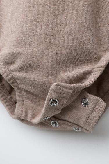 MELANGE BODY AND LEGGINGS SET - Brown marl by Zara - Image 4