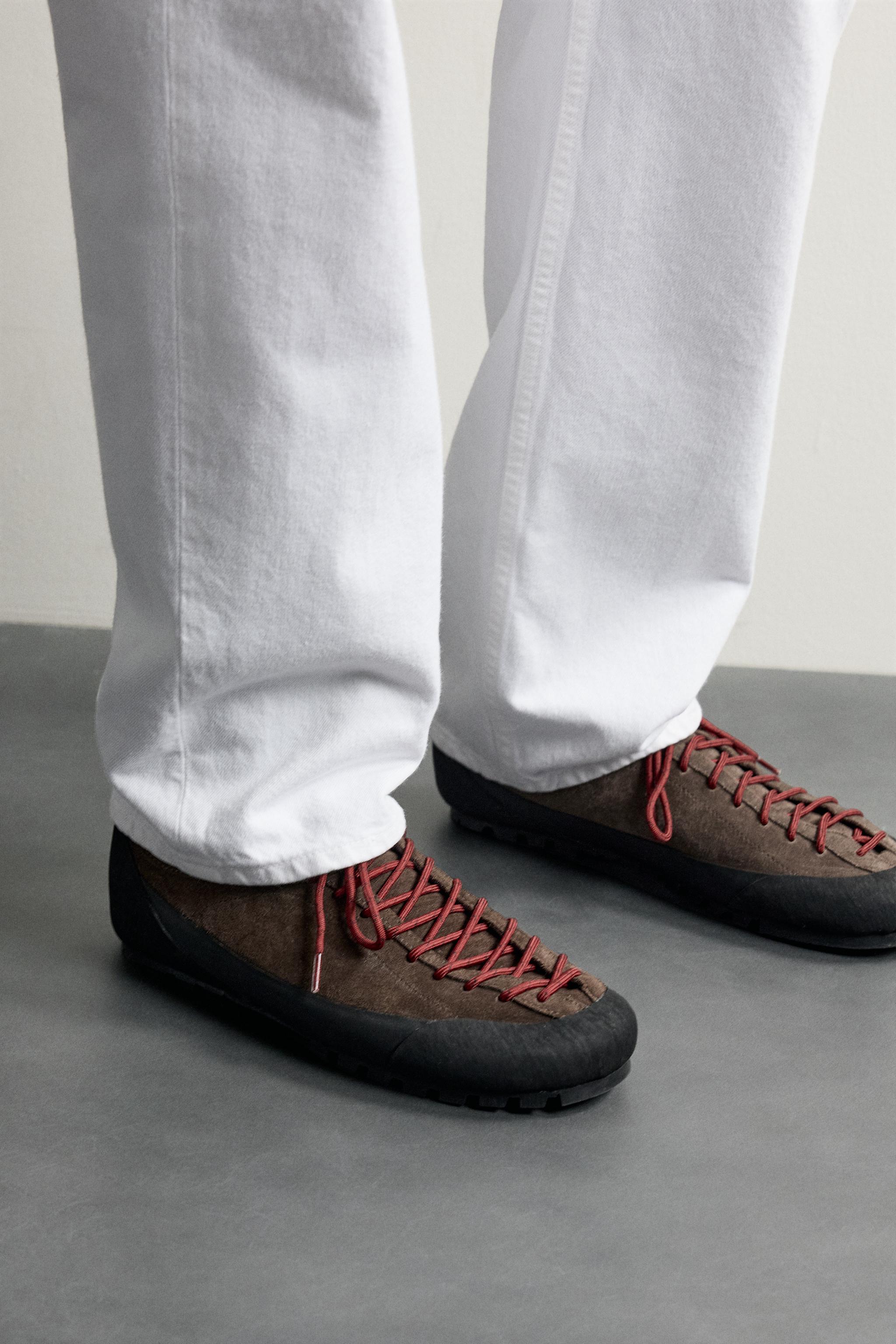AARON LEVINE X ZARA LEATHER SNEAKERS
