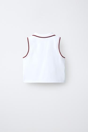 SPORTY POLO SHIRT - White by Zara - Image 1
