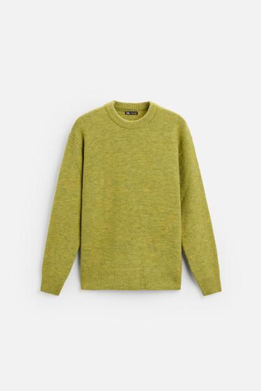 TEXTURED SWEATER - Yellow by Zara