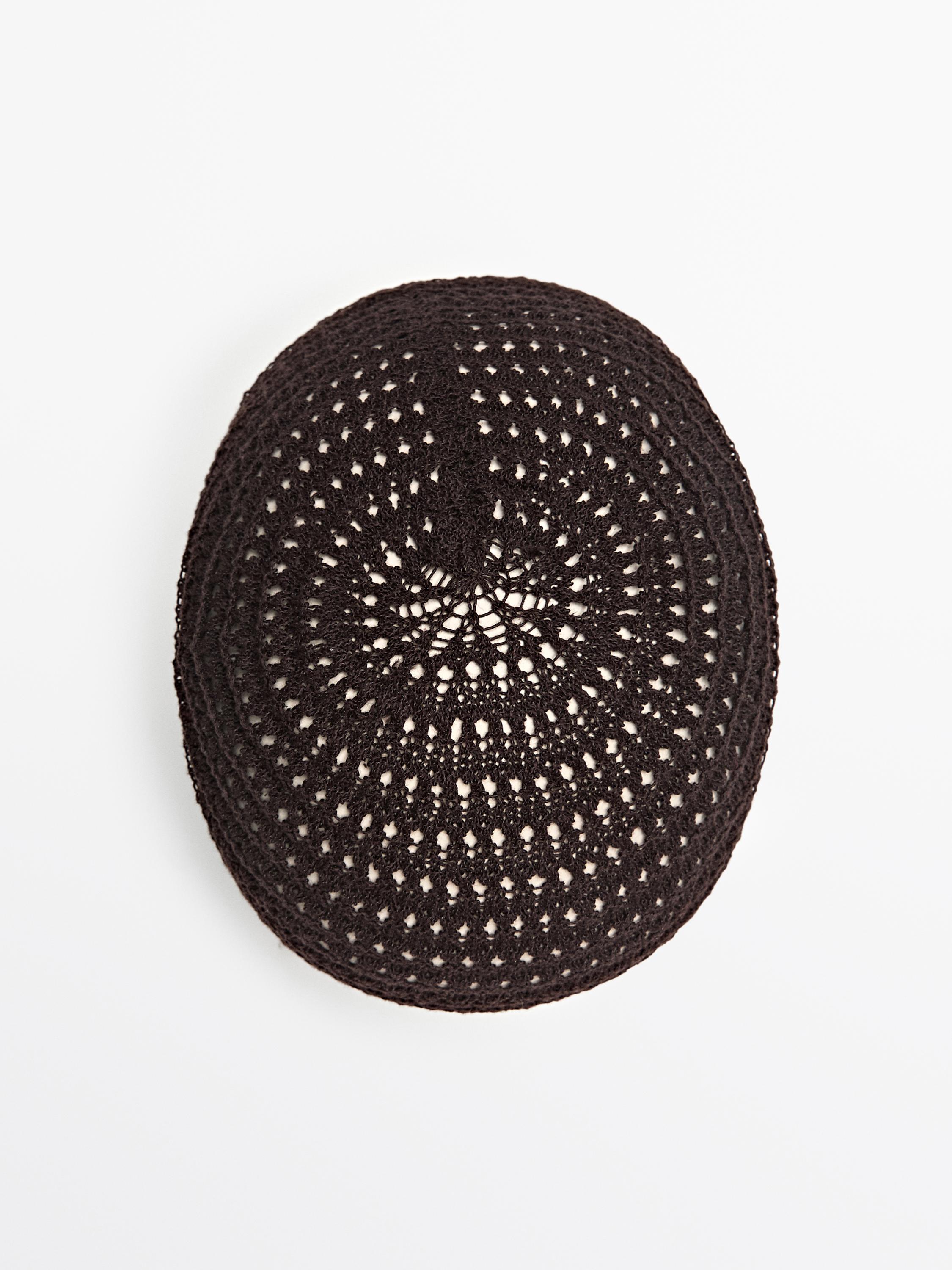 Bonnet crochet coton mélangé