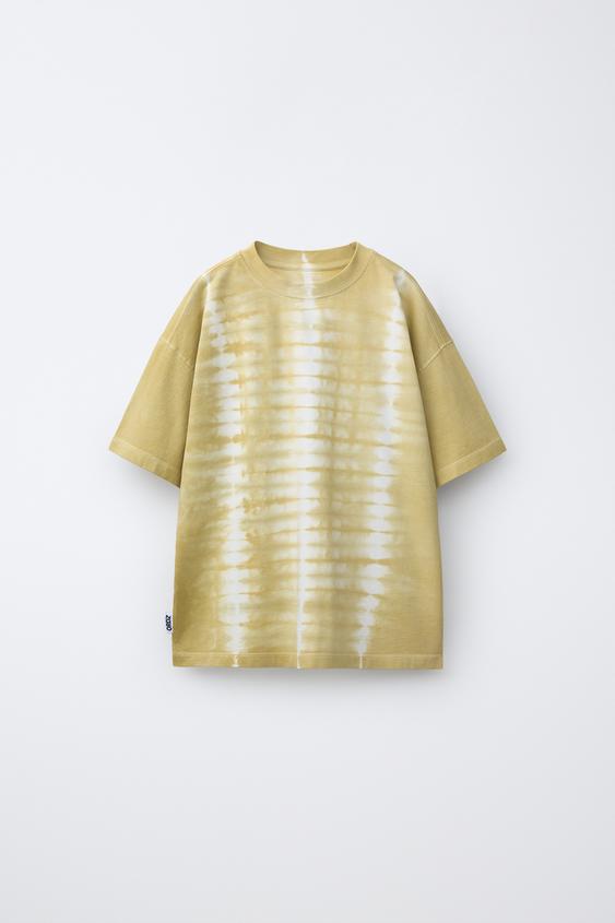 CAMISETA TIE DYE - Verde medio de Zara - Imagen 0