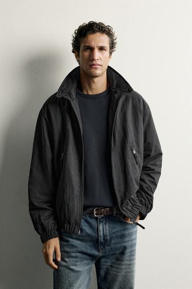 TECHNICAL HOODIE JACKET — Black 1
