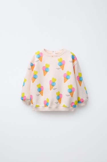 SUDADERA ESTAMPADO HELADOS - Rosa de Zara