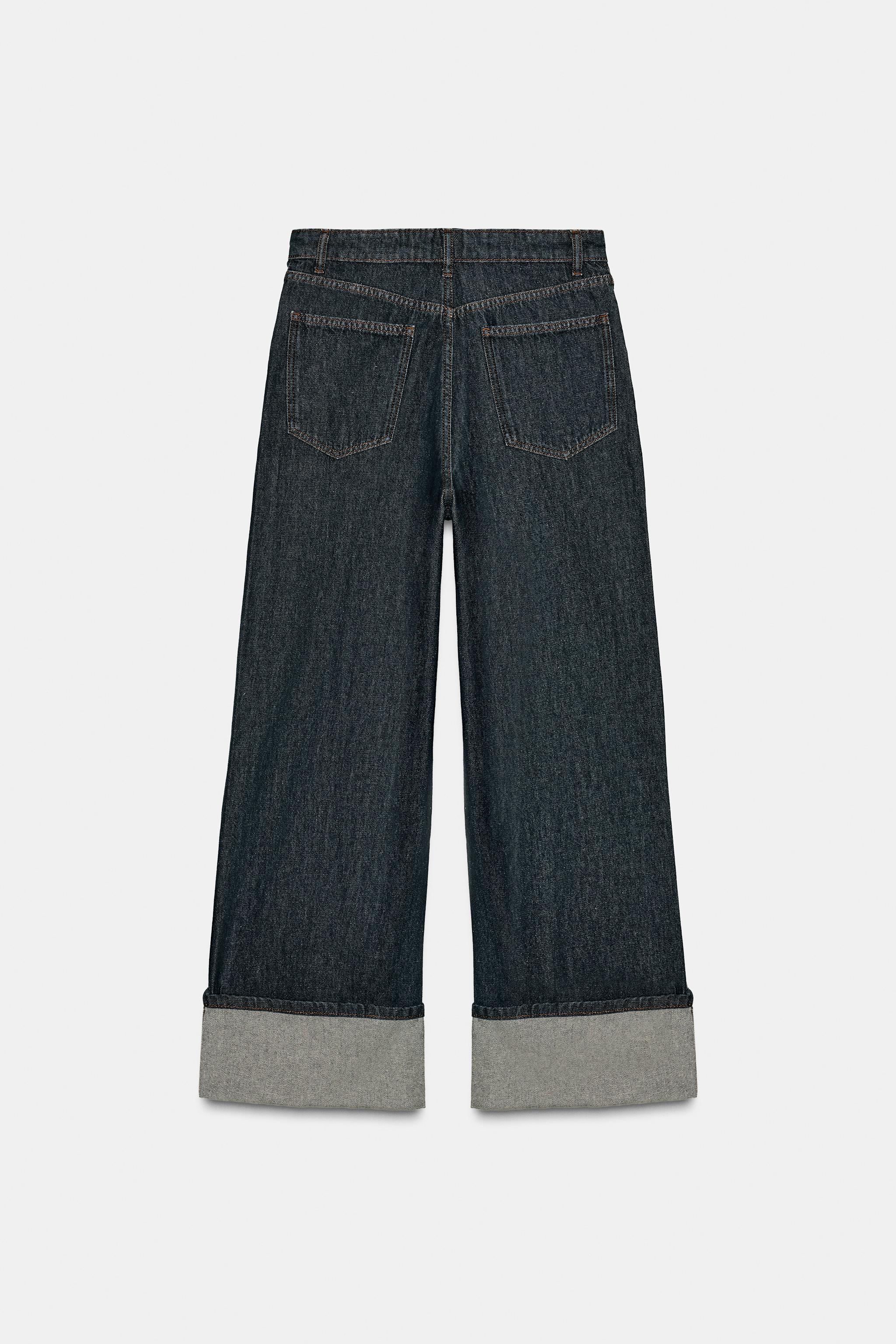 ZW COLLECTION MID-RISE WIDE LEG JEANS