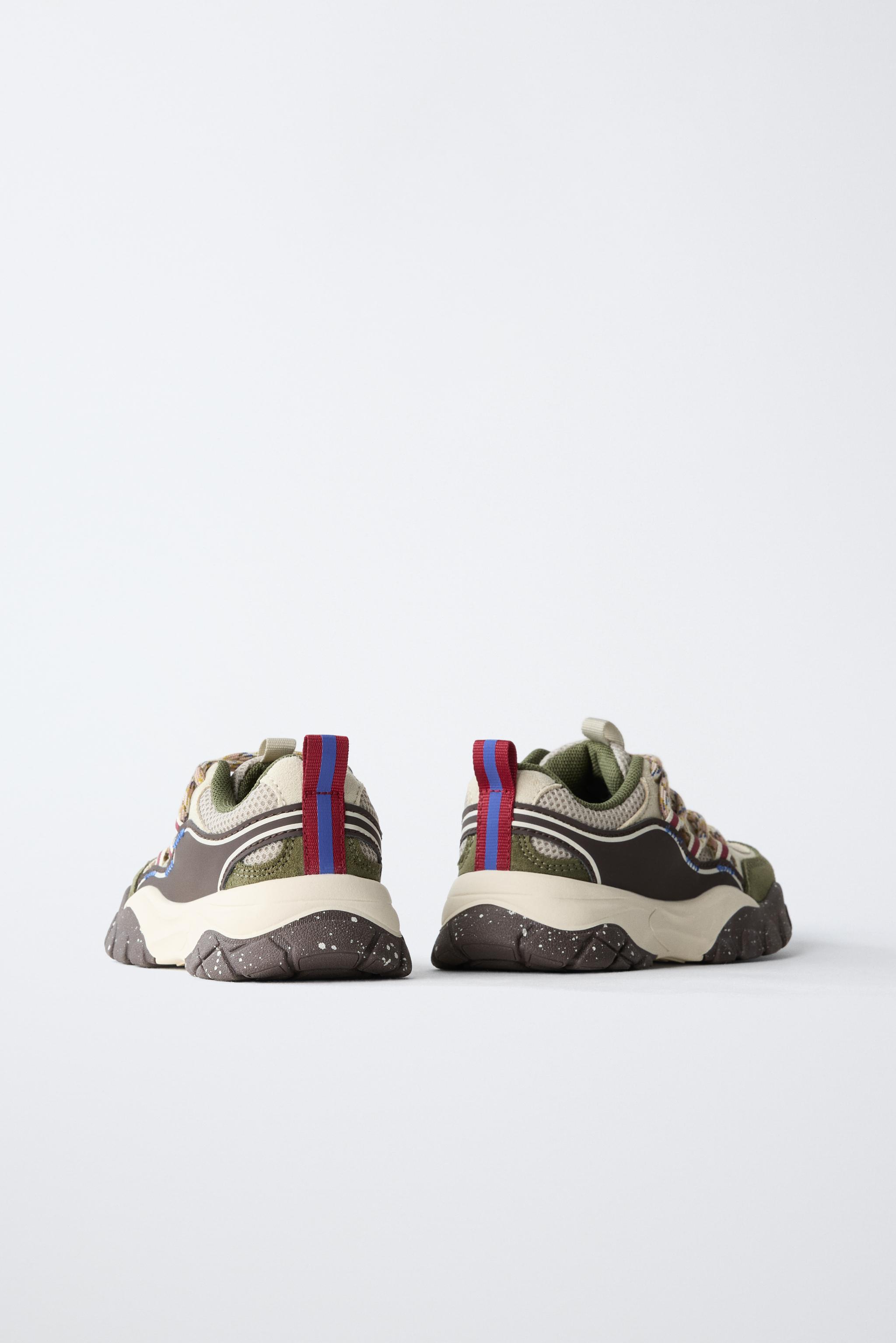 TAKA1200GS MULTI-PIECE TRAINERS - Khaki Green | ZARA Turkey