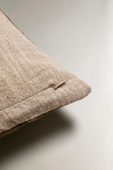 HOUSSE DE COUSSIN FLEURS - Vert moyen de Zara - Image 3