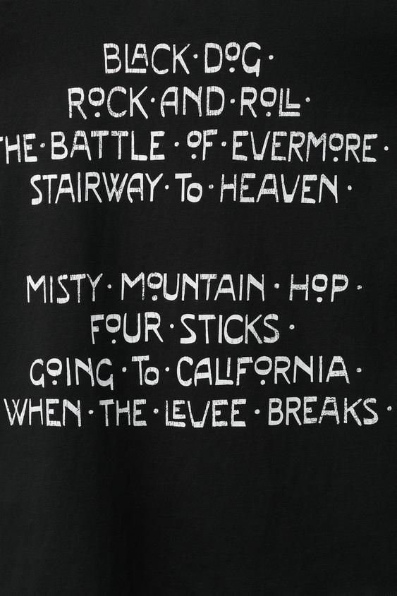 T-SHIRT IMPRIMÉ LED ZEPPELIN® - Noir de Zara - Image 3