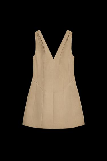 ZW COLLECTION SHORT DRESS - Beige by Zara - Image 0