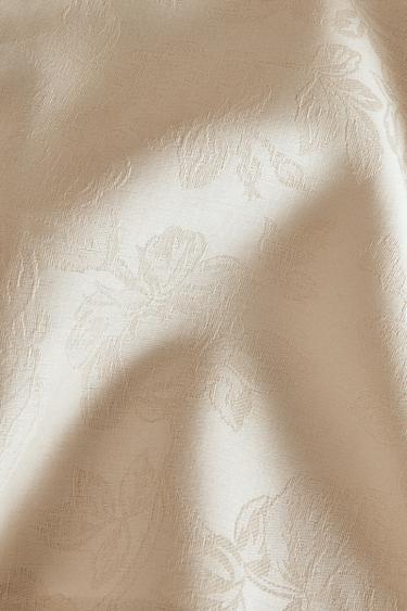 NAPPE JACQUARD FLEURS - Beige clair de Zara - Image 3