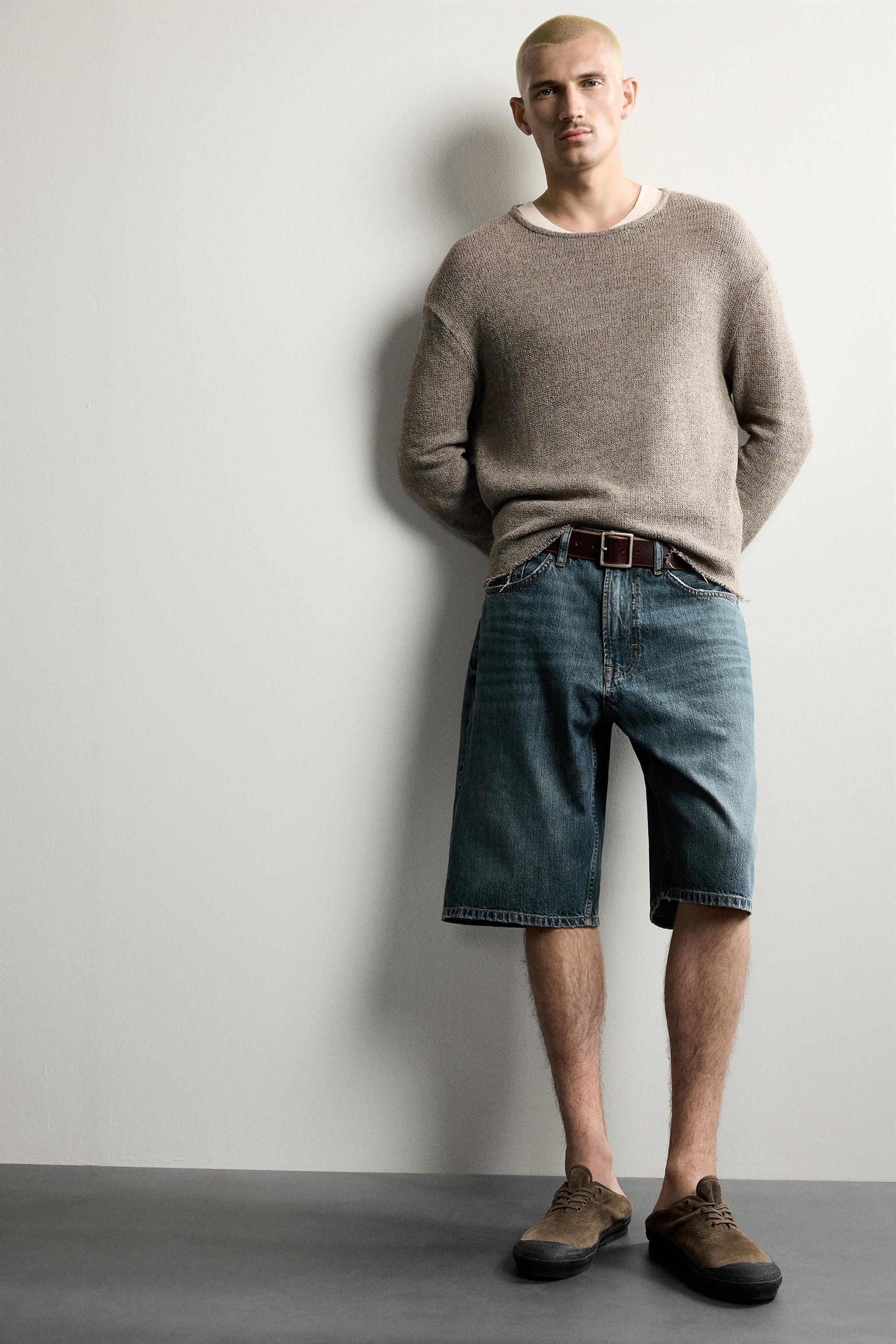 Zara RELAXED FIT ÖRGÜ T-SHIRT görsel 6