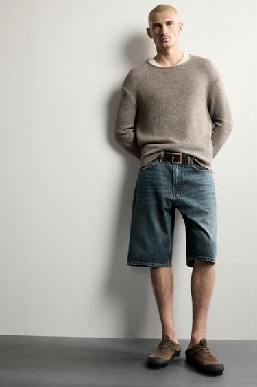 T-SHIRT IM RELAXED-FIT - Steingrau von Zara