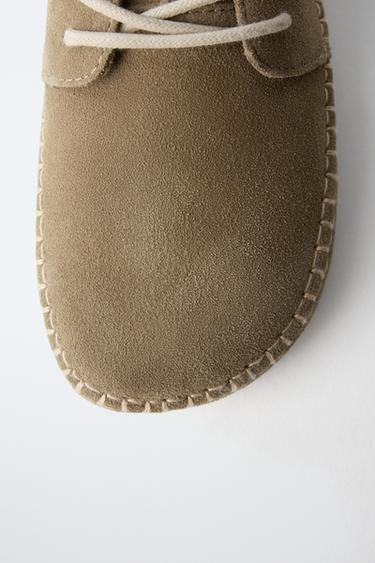 CHAUSSURES BAREFOOT EN CUIR - Marron sable de Zara - Image 4