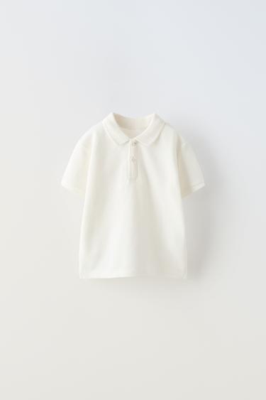 POLO BÁSICO - Blanco de Zara