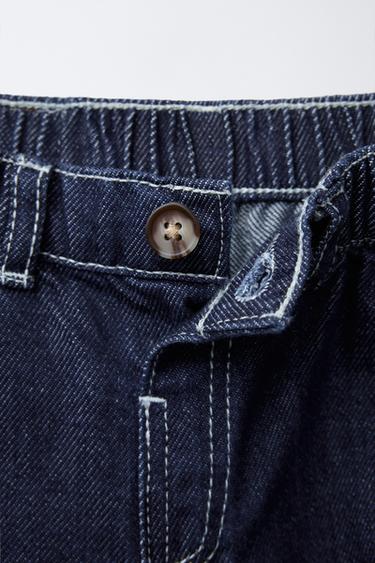 ZARA TIMELESZ - DART DETAIL BAGGY JEANS - Dark indigo by Zara - Image 3
