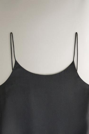 TOP SOIE - Gris foncé de Zara - Image 1