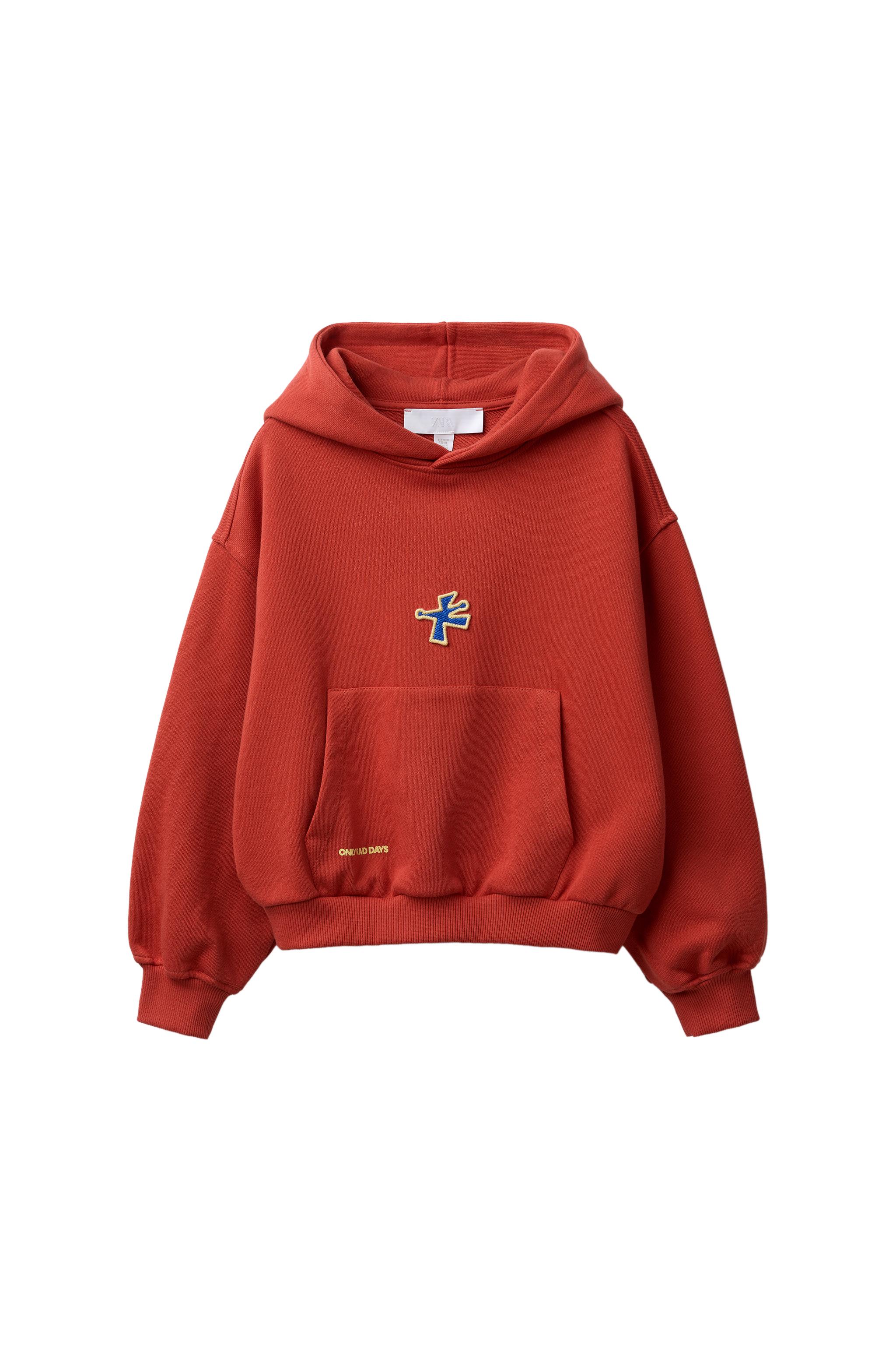 PATCH HOODIE - Brick | ZARA South Africa
