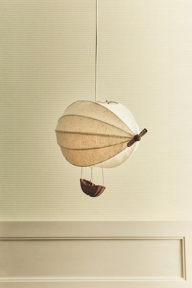 CHILDREN’S ZEPPELIN CEILING LAMPSHADE - Oyster-white by Zara