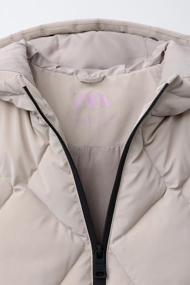 MANTEAU LÉGER MATELASSÉ EFFET GOMME - Marron clair de Zara - Image 6