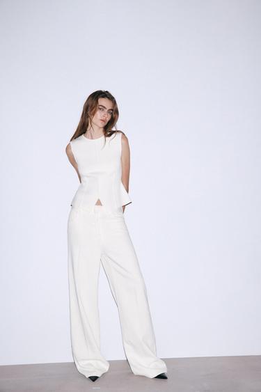 SLEEVELESS KNIT TOP - Ecru by Zara - Image 0