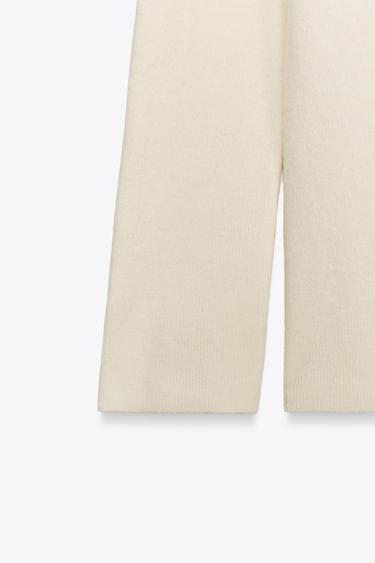 GATHERED STRAPLESS KNIT TOP - Ecru by Zara - Image 4