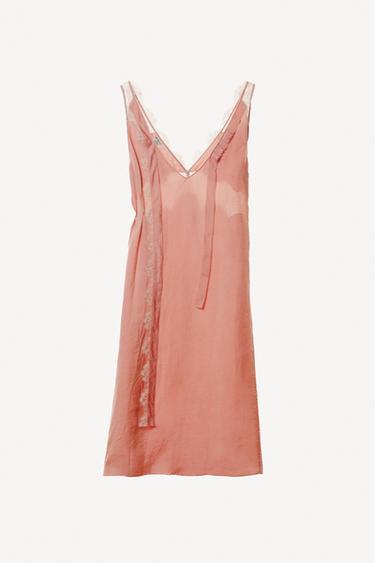 LACE CAMISOLE DRESS WILLY CHAVARRIA X ZARA - Pink by Zara - Image 4
