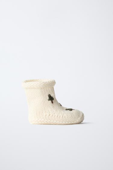 TREE BOOTIES - Ecru White by Zara