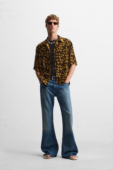 Zara LIMITED EDITION GEOMETRIC PRINT SHIRT - Printed - Image 0