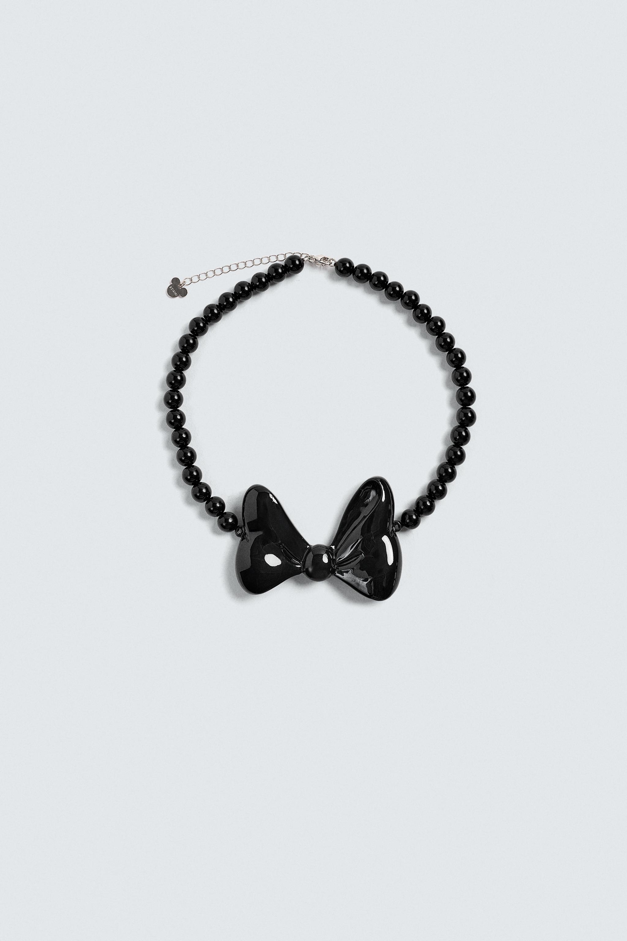 BOW NECKLACE HARRY LAMBERT FOR ZARA X DISNEY - Black | ZARA