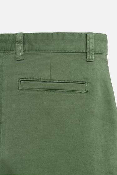 BERMUDA CHINO REGULAR FIT - Vert de Zara - Image 8