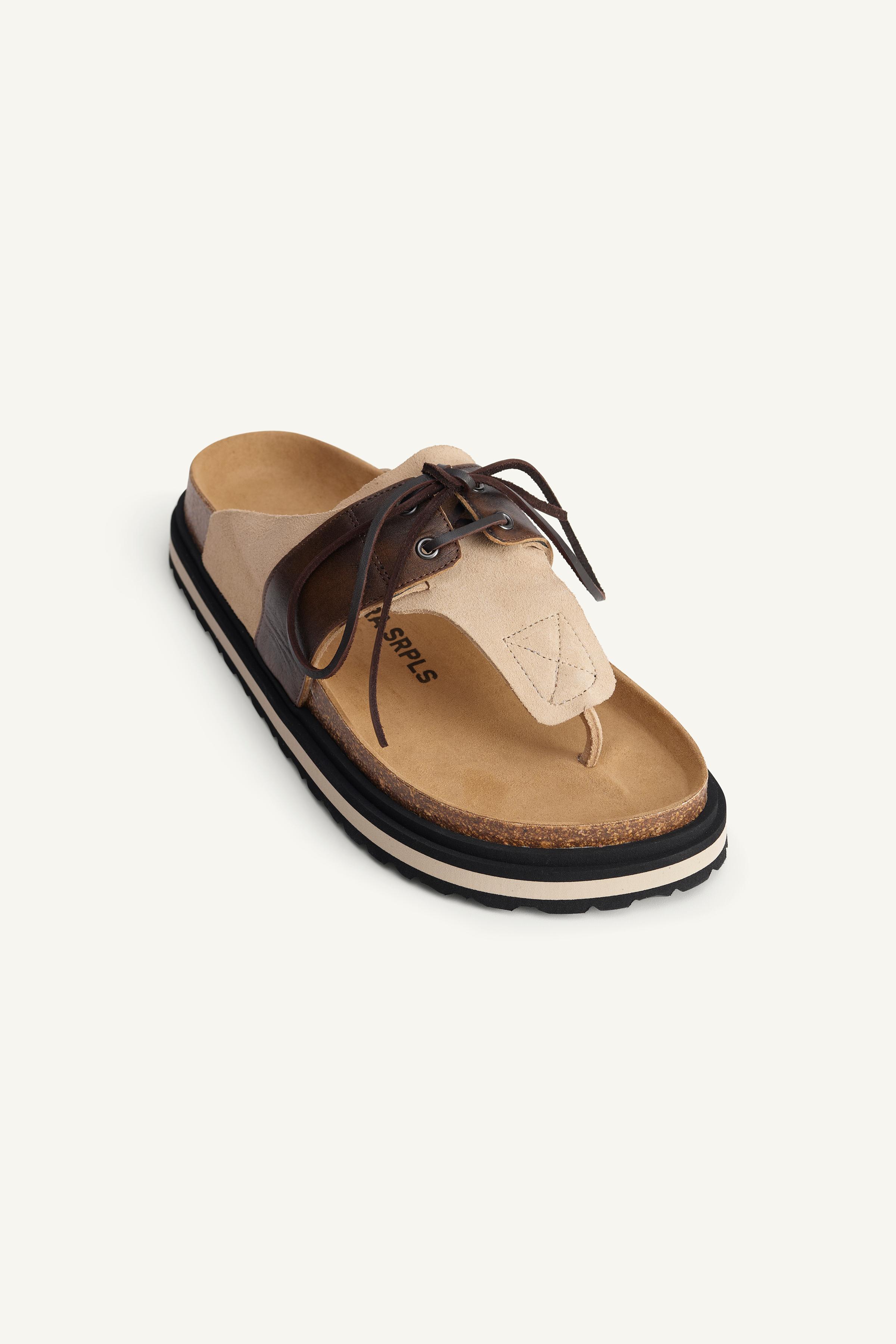 【ZARA】LTHR SNDLS 14 スエードレザーサンダル 2796/520/700 ZARA】LTHR SNDLS 14 スエードレザーサンダル2788/520 (ZARA