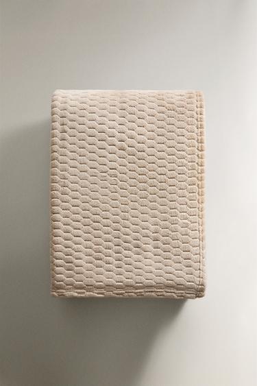 MANTA POLAR TEXTURA - Tostado de Zara