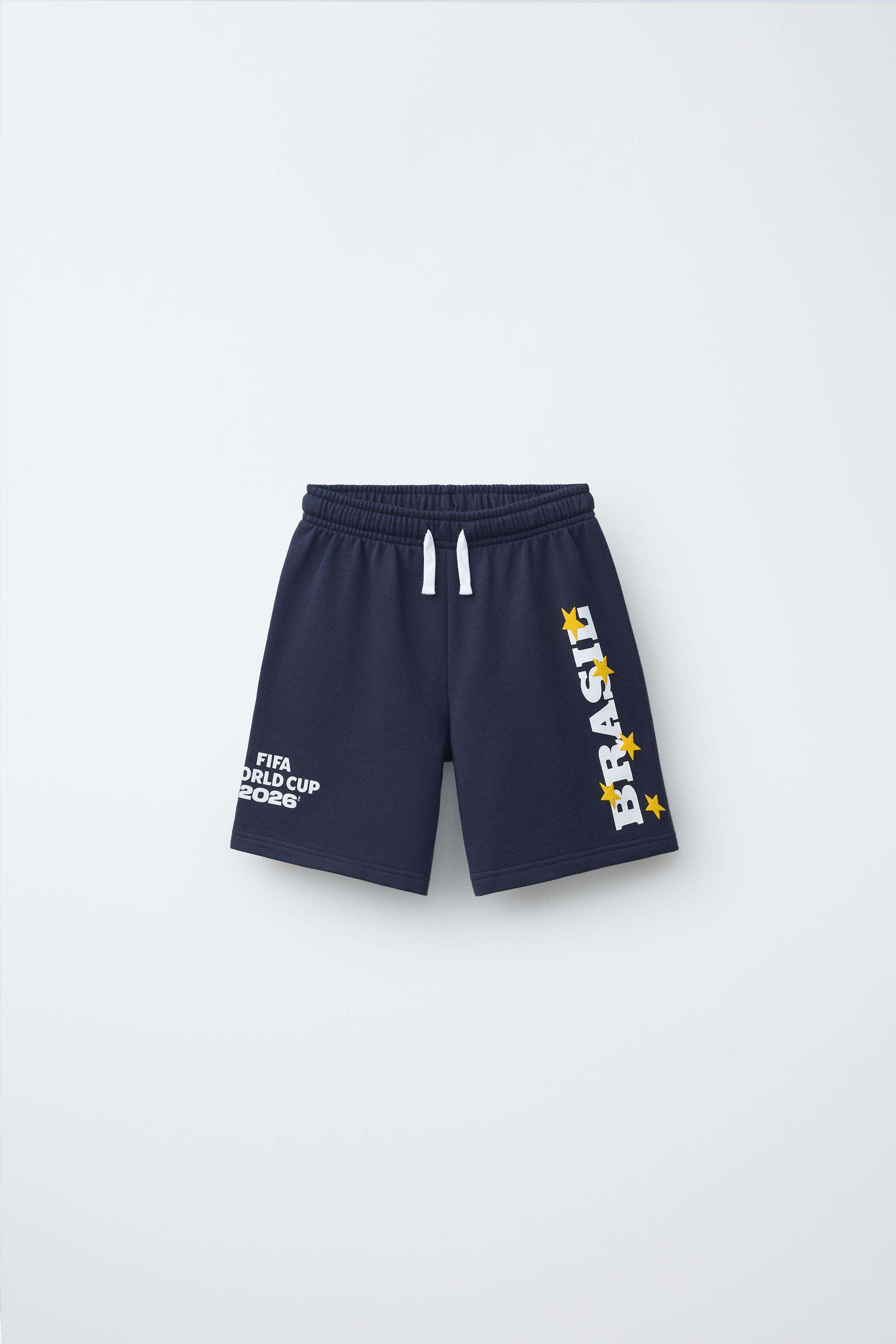 Детские шорты Zara BRAZIL FIFA WORLD CUP ™ 2026 PRINT SHORTS