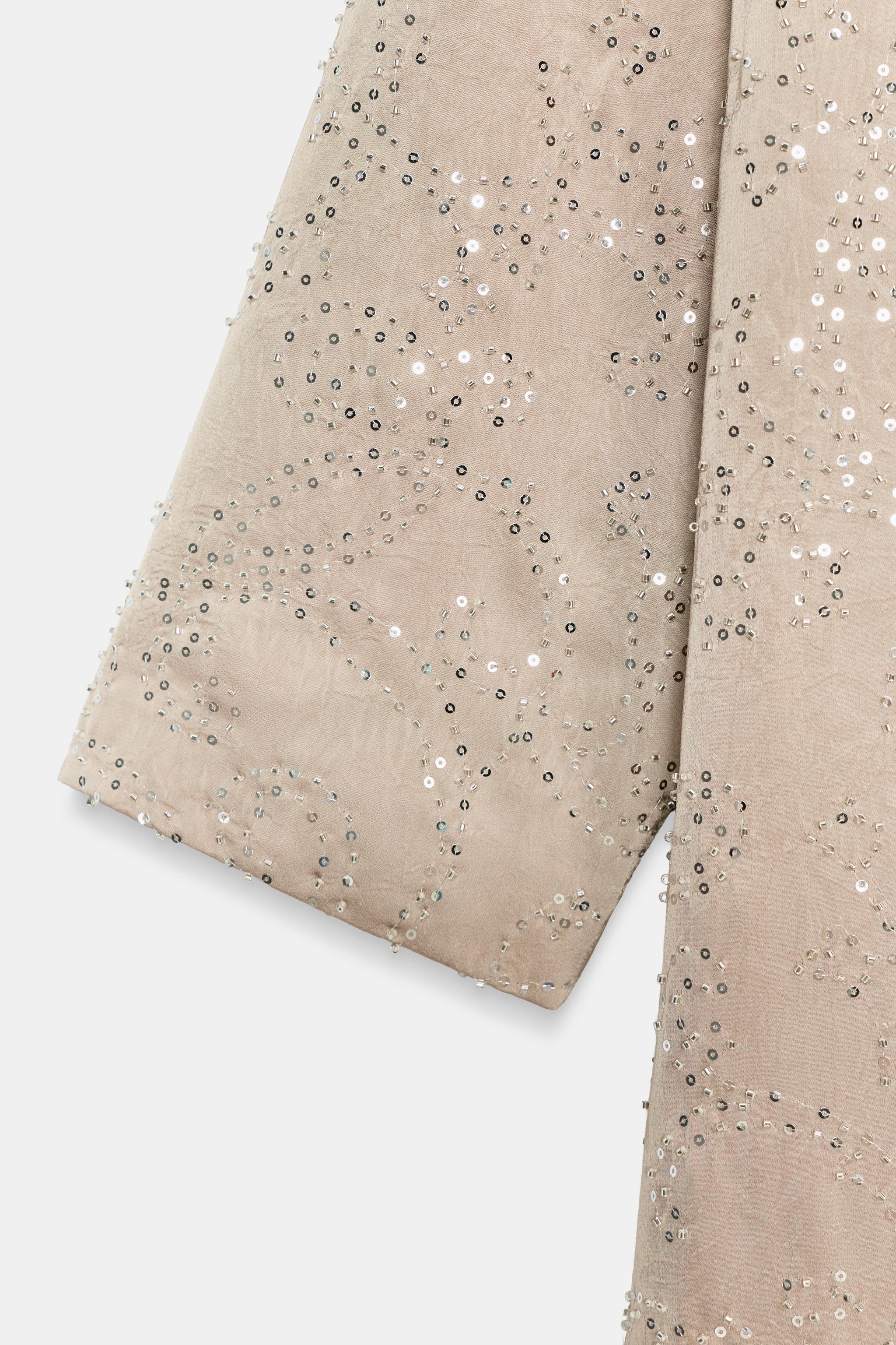 VESTE KIMONO PAILLETTES