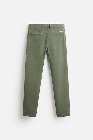 PANTALON CHINO SKINNY - Vert moyen de Zara - Image 5