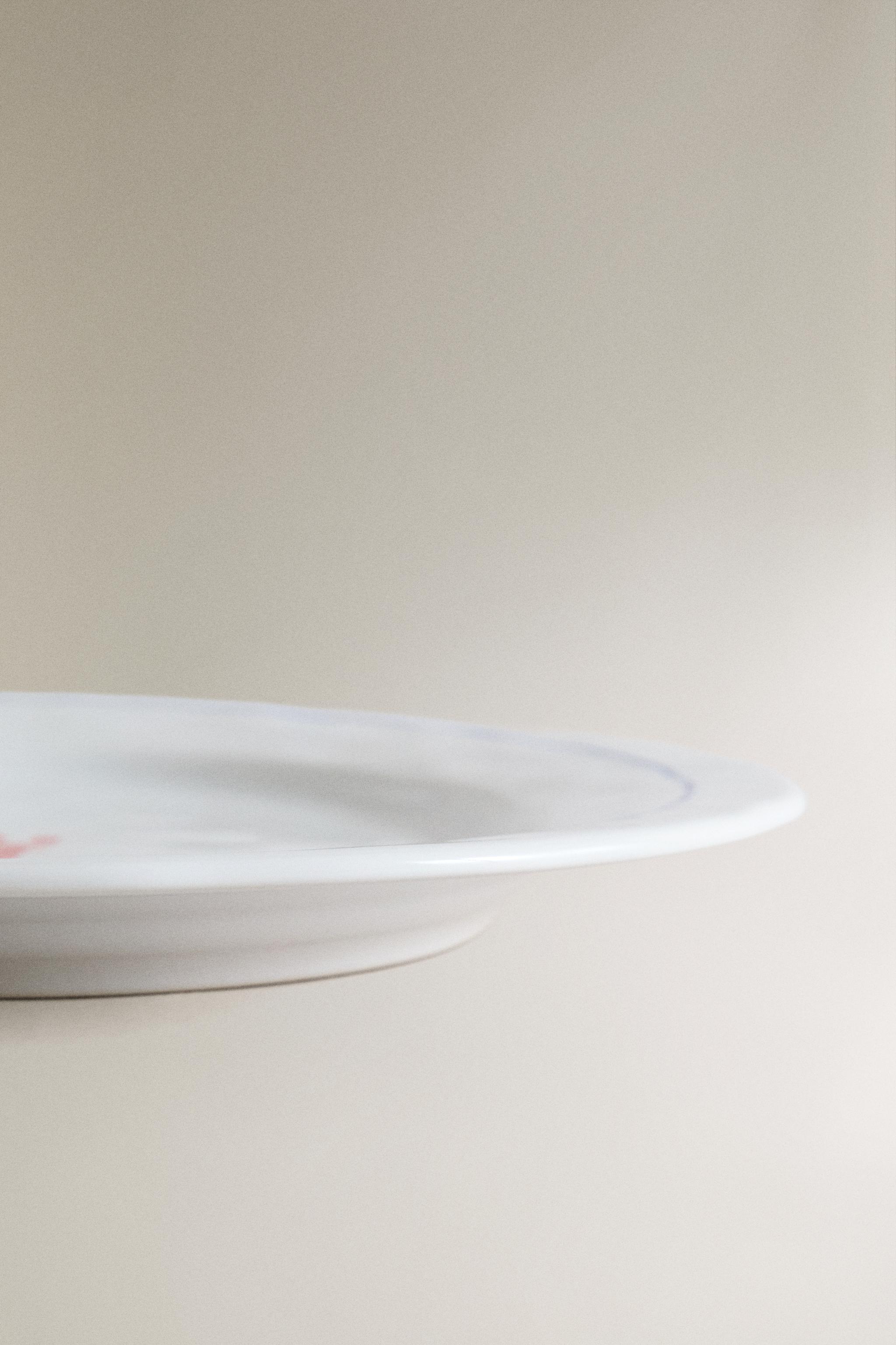 Zara LOBSTER STONEWARE DINNER PLATE — фото 4