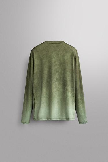GRADIENT TECHNICAL RUNNING T-SHIRT — Washed green 2