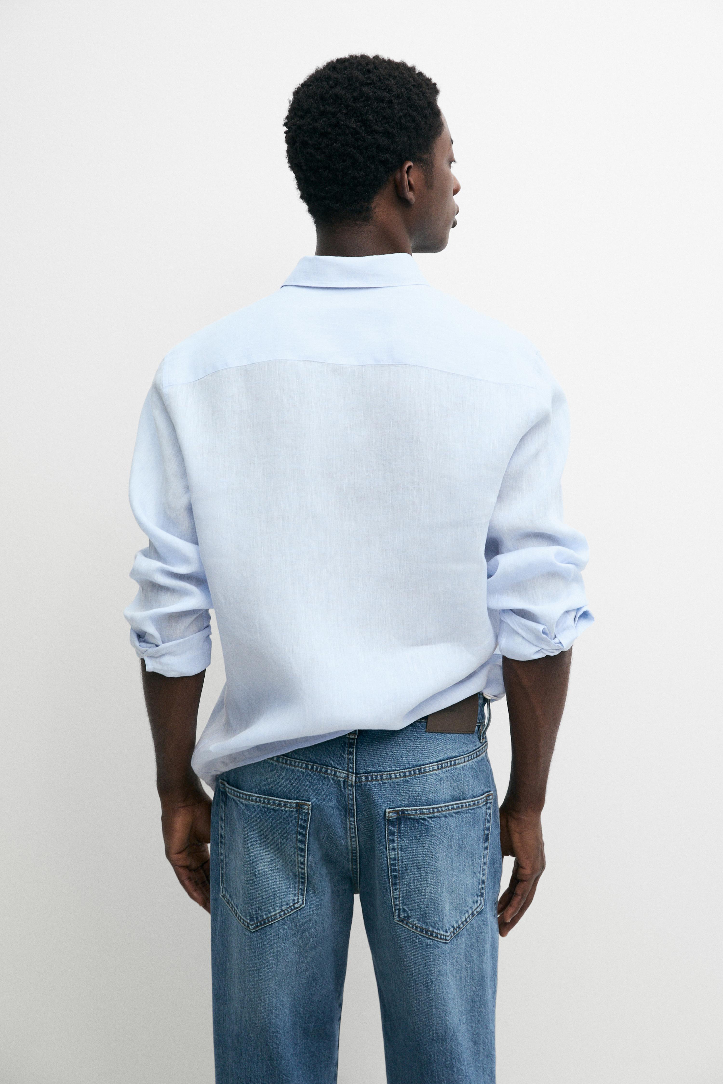 100% linen regular fit shirt