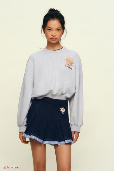 BUTTERBEAR © PRINTED SWEATSHIRT - Grey marl by Zara