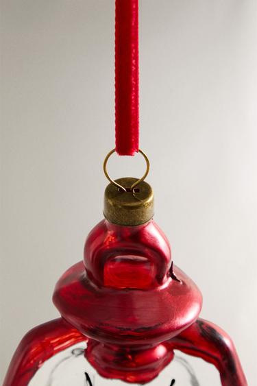 RED CHRISTMAS LANTERN DECORATION WITH LIGHT - Red by Zara - Image 3