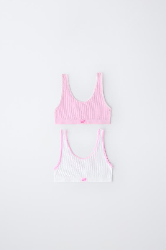 8-14 ANS/ LOT DE DEUX TOPS SEAMLESS - Multicolore de Zara - Image 0