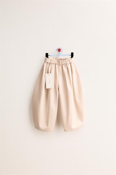 ZARA TIMELESS — БРЮКИ BAGGY — ПЕСОЧНЫЙ от Zara