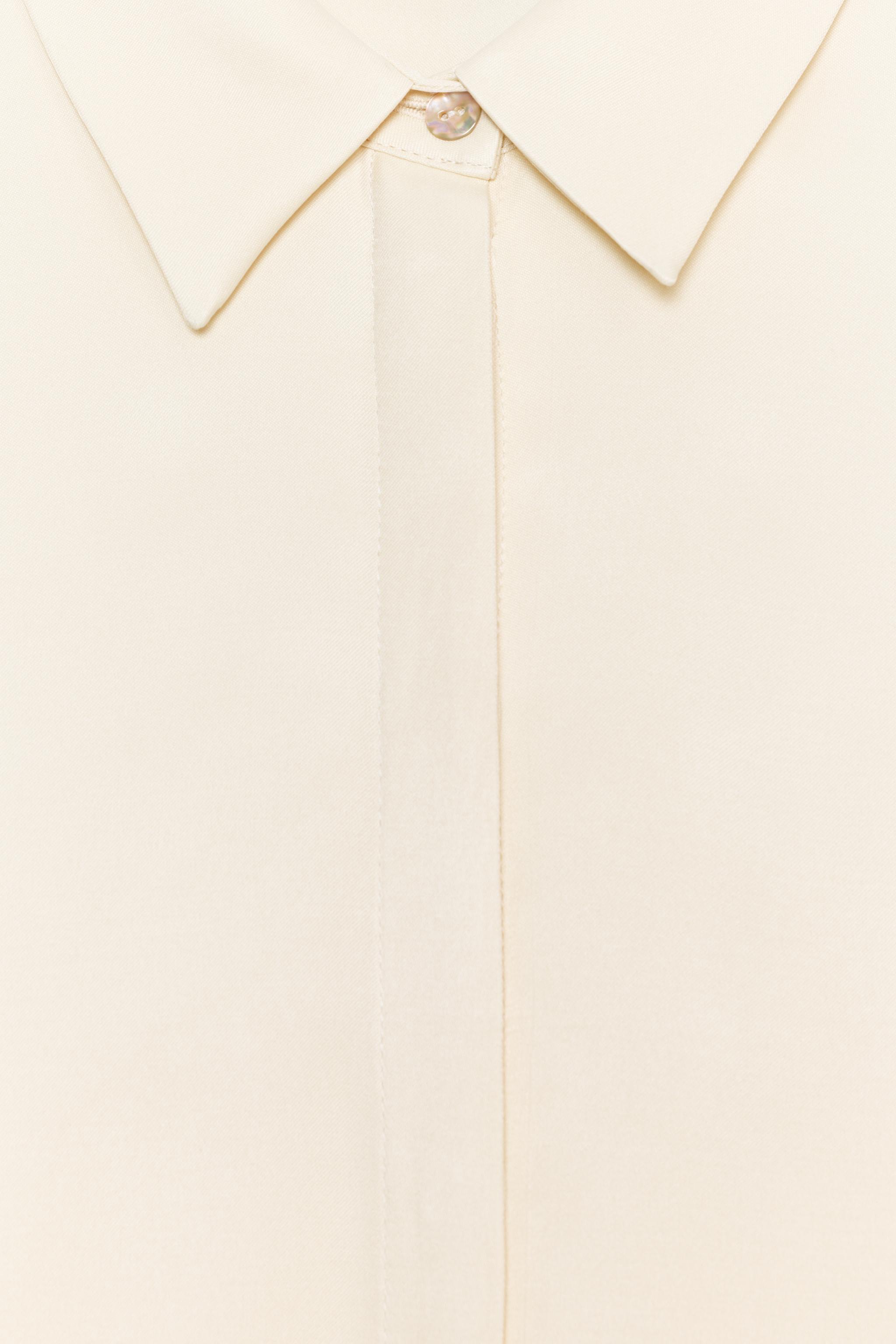 LACE SATIN EFFECT SHIRT