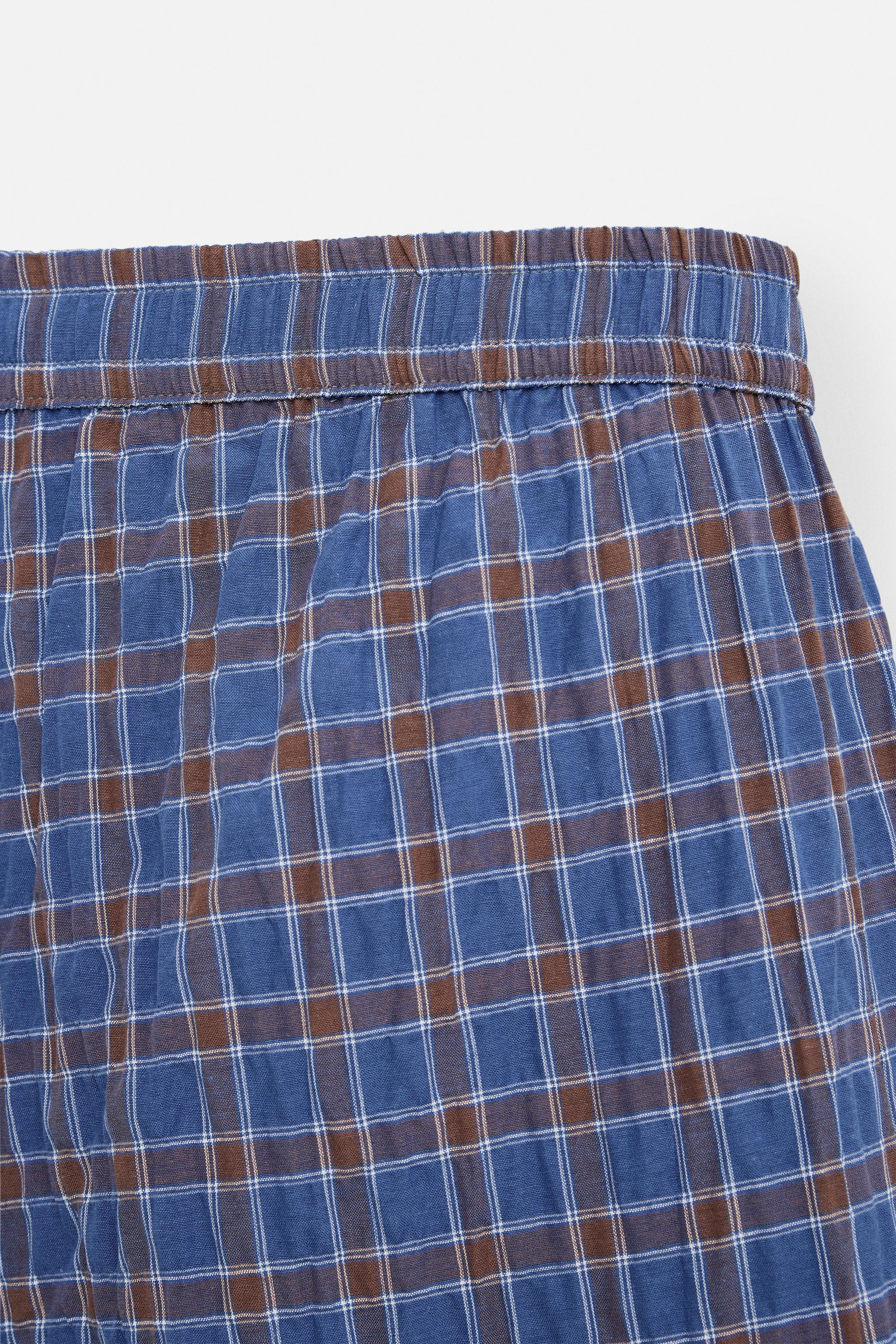 ［ZARA］GUITARRICADELAFUENTE POPLIN ボクサーパンツ GUITARRICADELAFUENTE POPLIN BOXERS - Blue | ZARA United States
