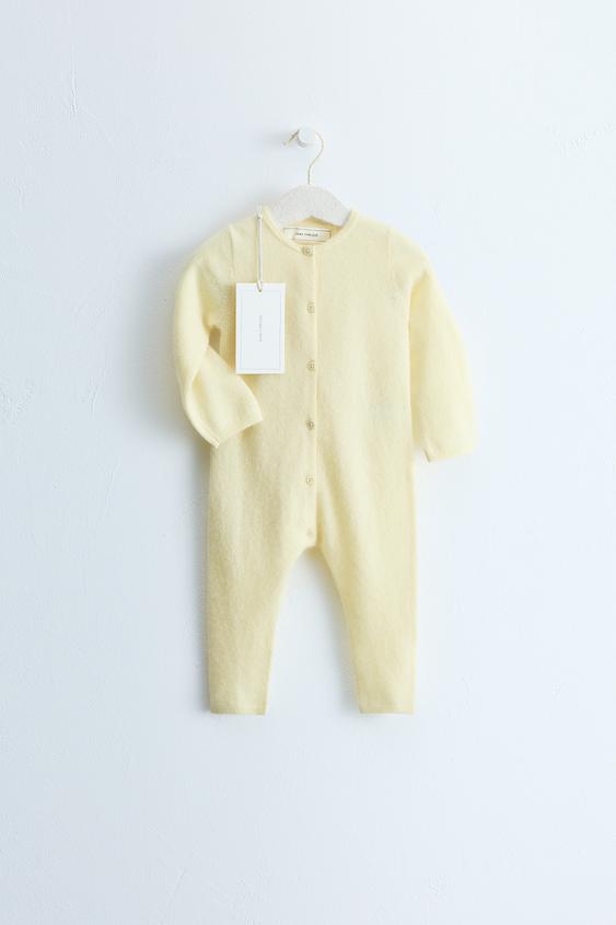 ZARA TIMELESS - JUMPSUIT 100% CASHMERE - Màu vàng nhạt từ Zara - Hình ảnh 0