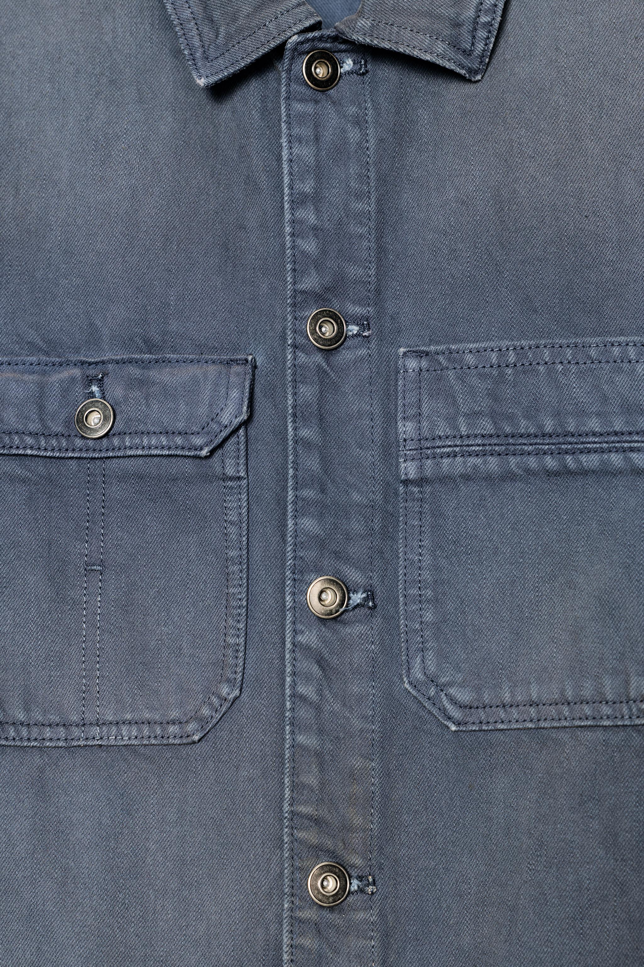 TRF WASHED EFFECT DENIM JUMPSUIT