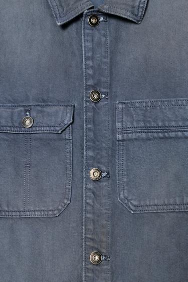 COMBINAISON LONGUE EN JEAN TRF EFFET DÉLAVÉ - Bleu de Zara - Image 5