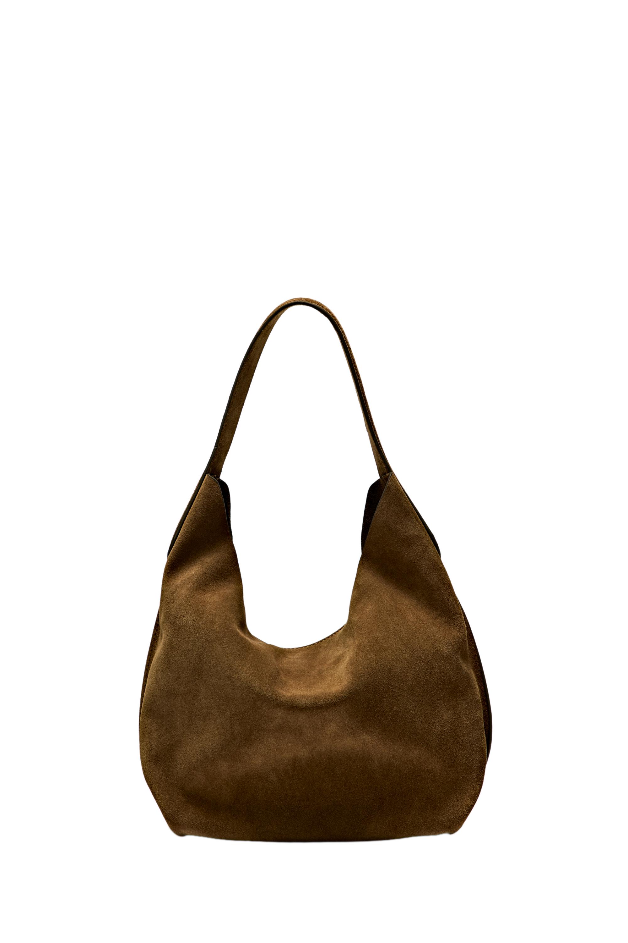 Split suede leather mini bag — 566