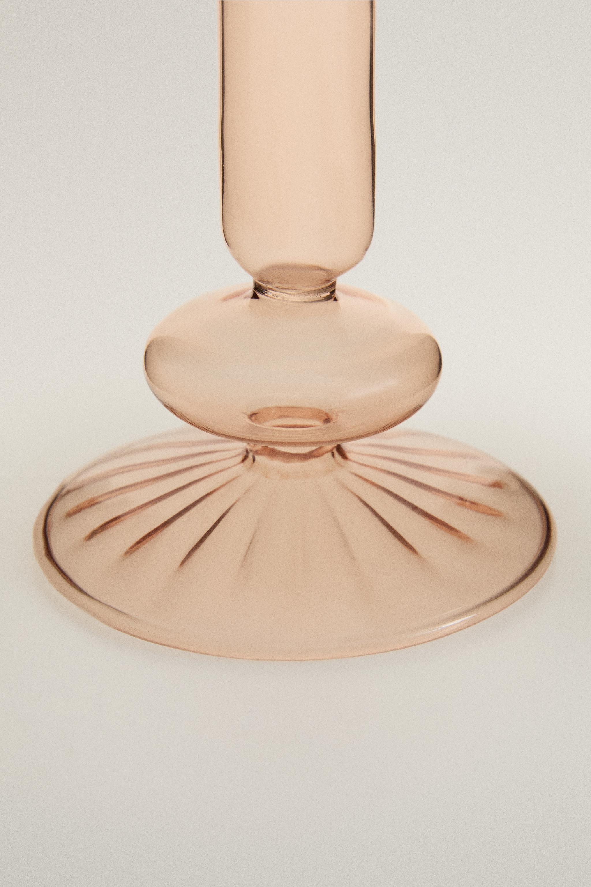 BOROSILICATE GLASS CANDLESTICK